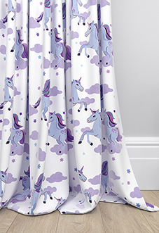 Unicorn Magic, Purple - Made to Measure Curtains